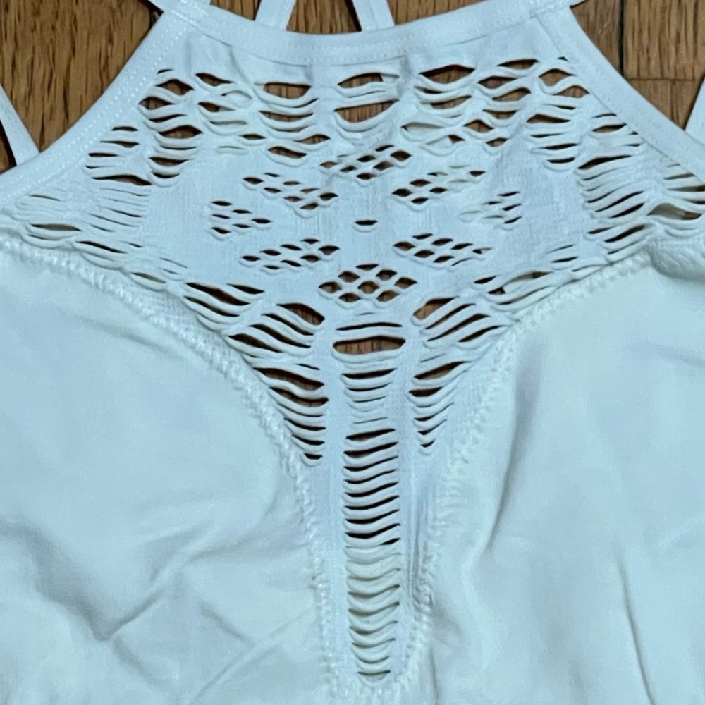 Cutout High Neck Bralette - XS/S - Ivory - Picture 4 of 5